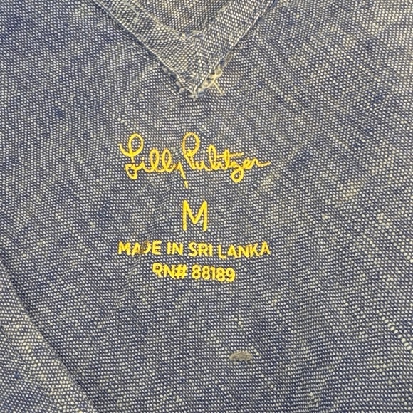 Lilly Pulitzer Florin Sleeveless Linen Tank , sz : medium - Picture 5 of 8